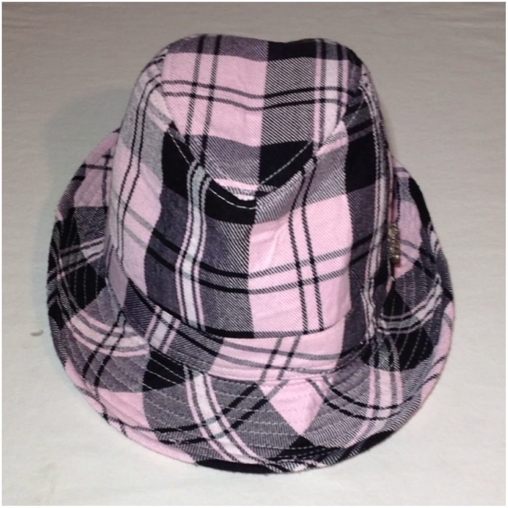 Pink & Black Fedora Hat